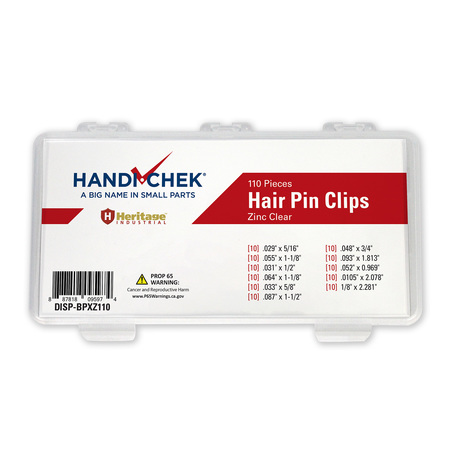 HANDI-CHEK Hair Pin Asst CS ZC 110pc DISP-BPXZ110